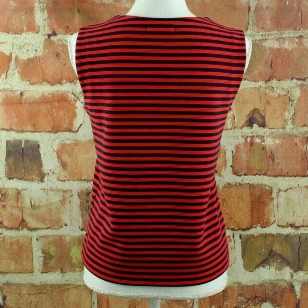 MADEWELL Top Ridge Stripe Tank Red Navy 92450 NEW! - Picture 5 of 8